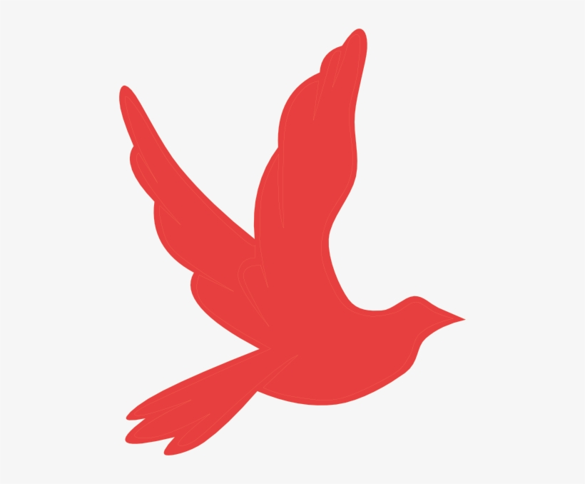 Clip Art Library Library Ringneck Dove Coral Clip Art - Pajaro Simbolo Png, transparent png download