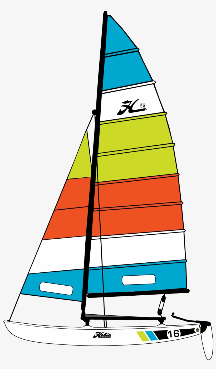 Bag Clip Sailing - Hobie Cat Sailboat Vector, transparent png download