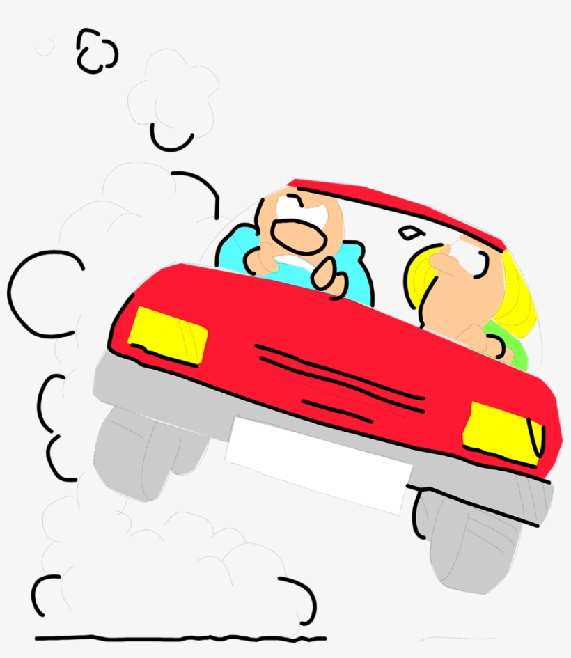 Free Stock Photo - Crazy Driving Clip Art, transparent png download