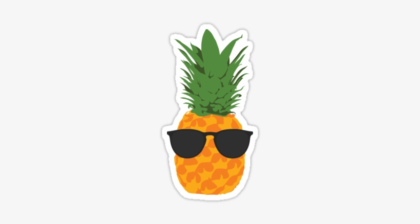 Pineapple With Sunglasses, transparent png download