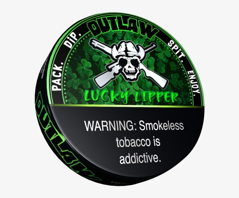 Outlaw Lucky Lipper Flavor Dip Tobacco - Lucky Lipper Dip, transparent png download