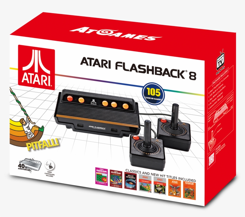 Atari Flashback 8 Classic Retro Console, Black, Ar3220 - Atari Flashback 8 Classic Game Console, transparent png download