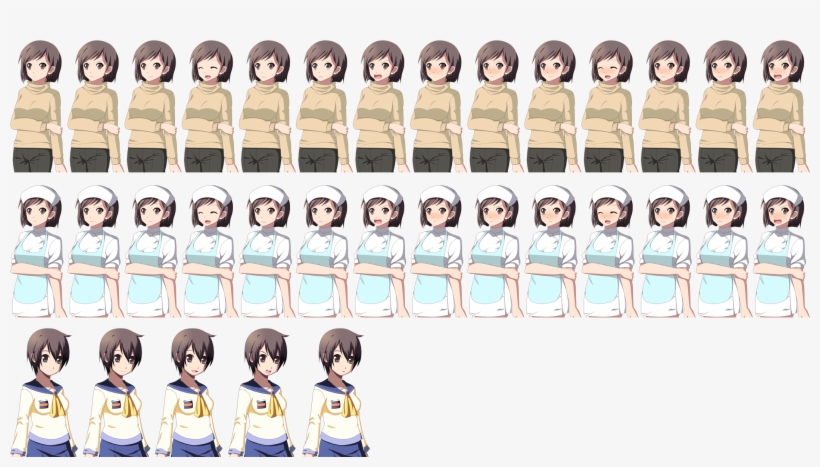 Naomi Emotions D2 - Corpse Party Naomi Emotions, transparent png download