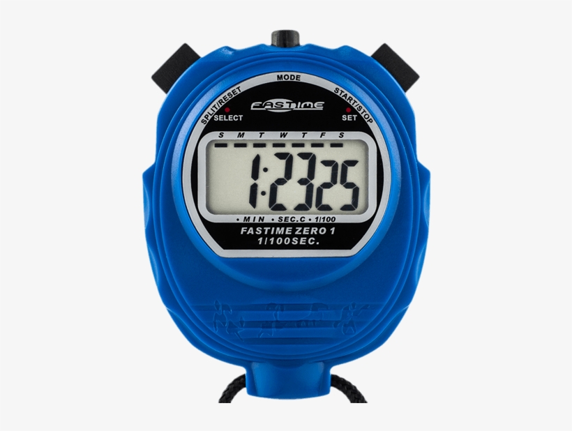 Economy Single Display Stopwatch - Fastime 01 Stopwatch - Blue, transparent png download