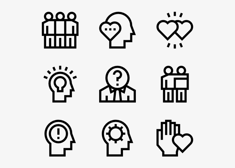 Human Relations And Emotions - Pixel Icon, transparent png download