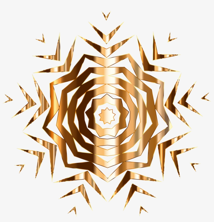 Prismatic Snowflake 3 Without Background Clip Art Library - Clip Art, transparent png download
