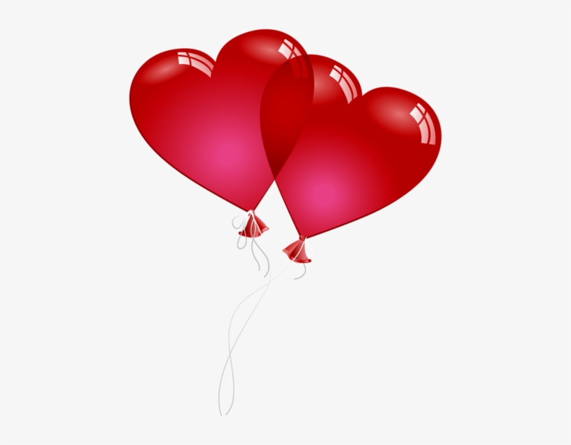 Transparent Red Valentine Baloons Png Picture Pinterest - Valentines Day Heart Balloons, transparent png download