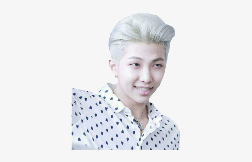 Png Of Rap Monster If You Use Credits Tagging Me Png - Rap Monster With White Hair, transparent png download