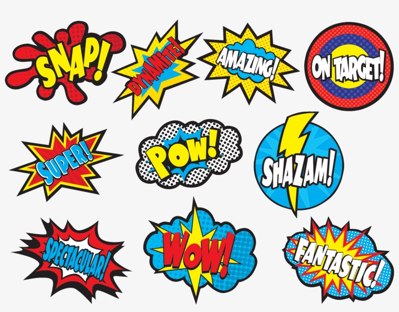 Superhero Cityscape Bulletin Board Display - Superhero Board, transparent png download