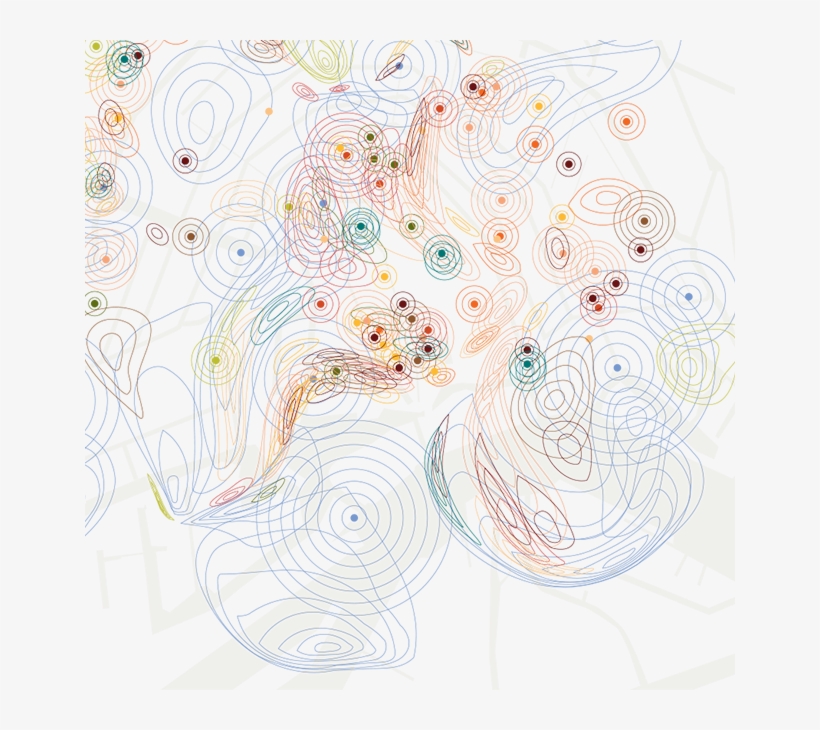 The Color Legend Breaks Down Specific Dominant Smells - Smell Map Amsterdam, transparent png download