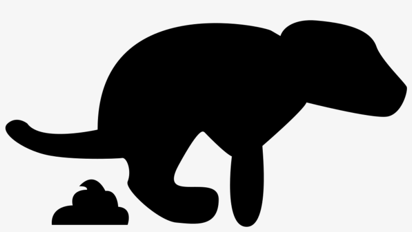 Dog Pooping Silhouette At Getdrawings - Dog Poop Icon Png, transparent png download