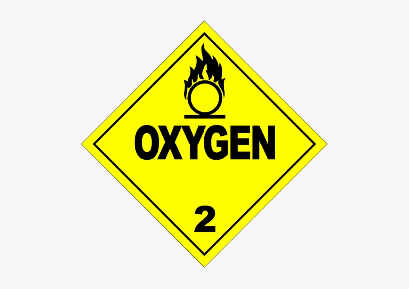 Hazmat Class 2-2 Oxygen - Class 2.2 Oxygen, transparent png download