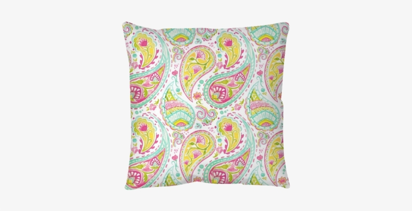 Watercolor Native Indian Pattern Throw Pillow • Pixers® - Watercolor Painting, transparent png download