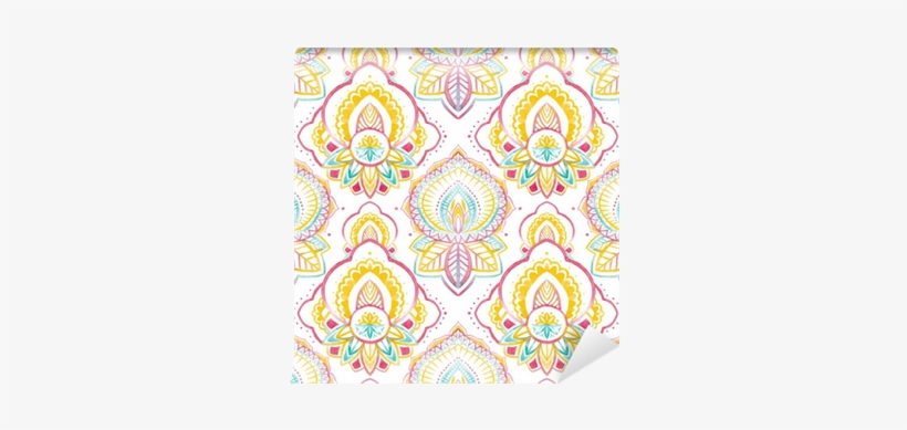 Watercolor Native Indian Pattern Wall Mural • Pixers® - Motif, transparent png download