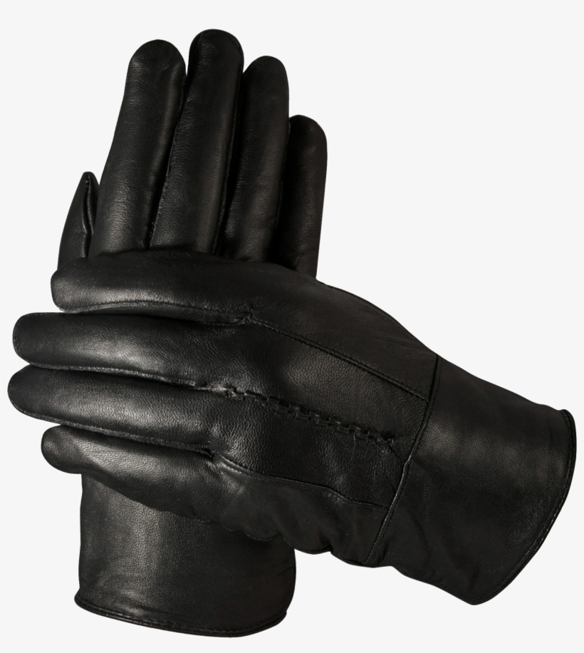 Black Leather Gloves Png Image - Gloves Png, transparent png download