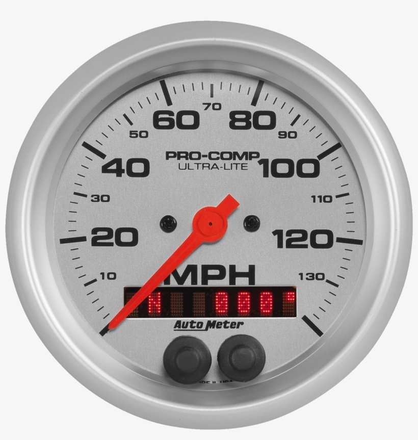 Speedometer Png Images Free Download - Auto Meter 4480 - 3-3/8 Speedo, 140 Mph, Gps, Ultra-lite, transparent png download