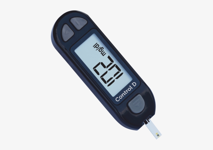 Control D Blood Glucose Meter - Product, transparent png download