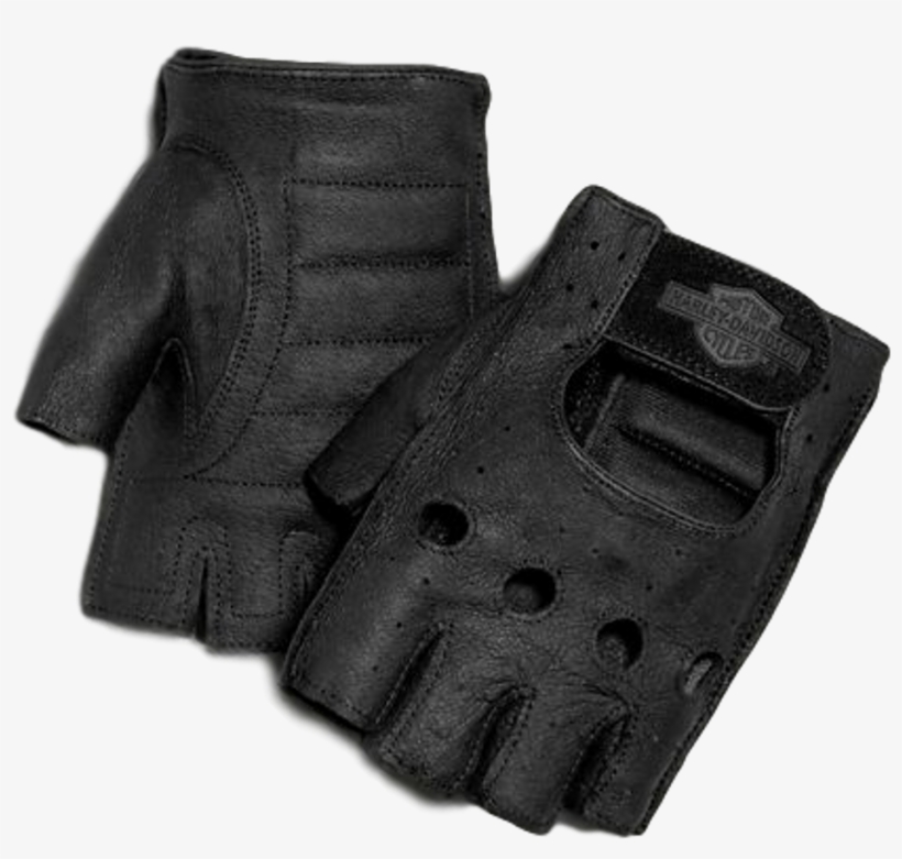 Men's Fingerless Gloves - Harley-davidson Fingerless Gloves, transparent png download