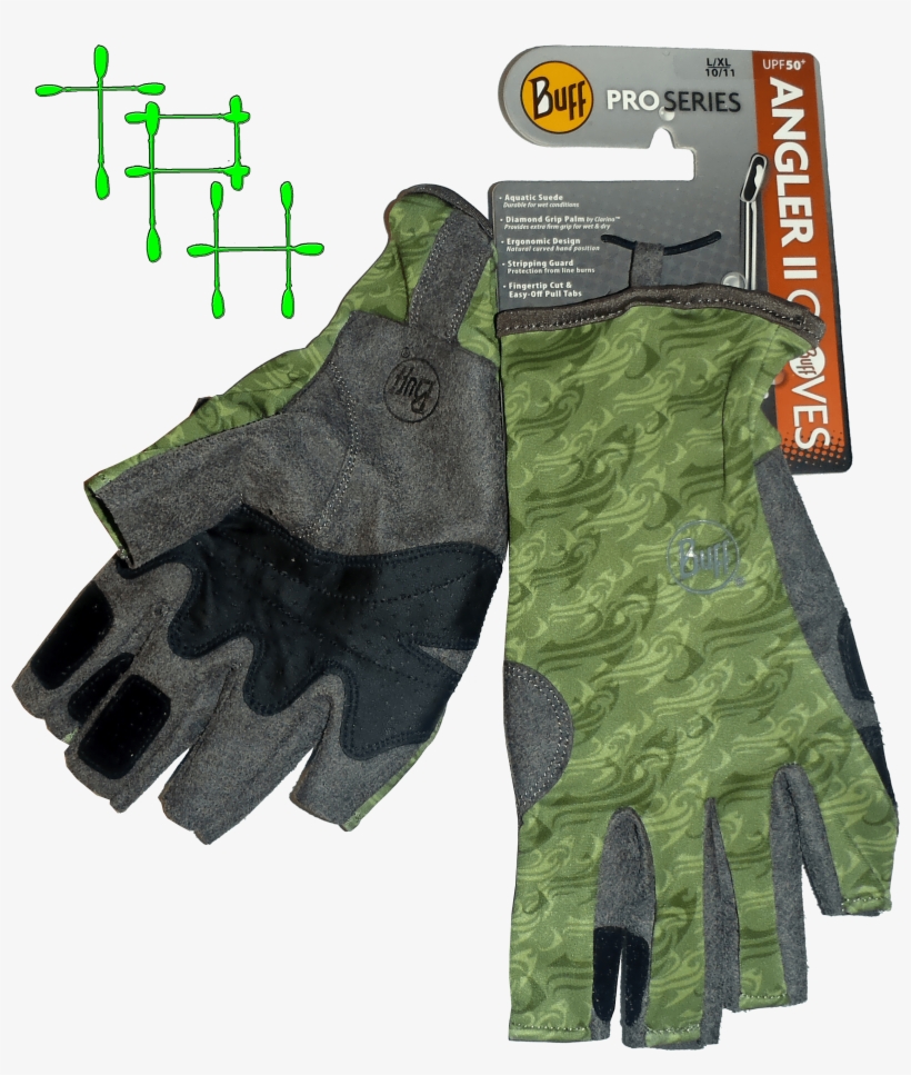 Buff Gloves - Fishing, transparent png download