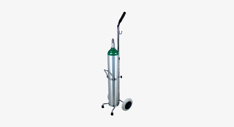 Oxygen Cylinder/tank Racks And Carts, Sinle “e” Cart - Oxygen Tank Cart Transparent Png, transparent png download