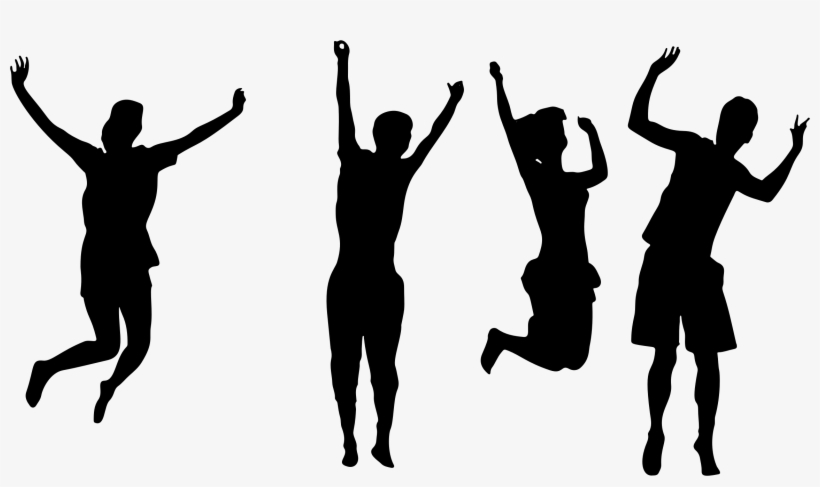 This Free Icons Png Design Of Four Jumping For Joy, transparent png download
