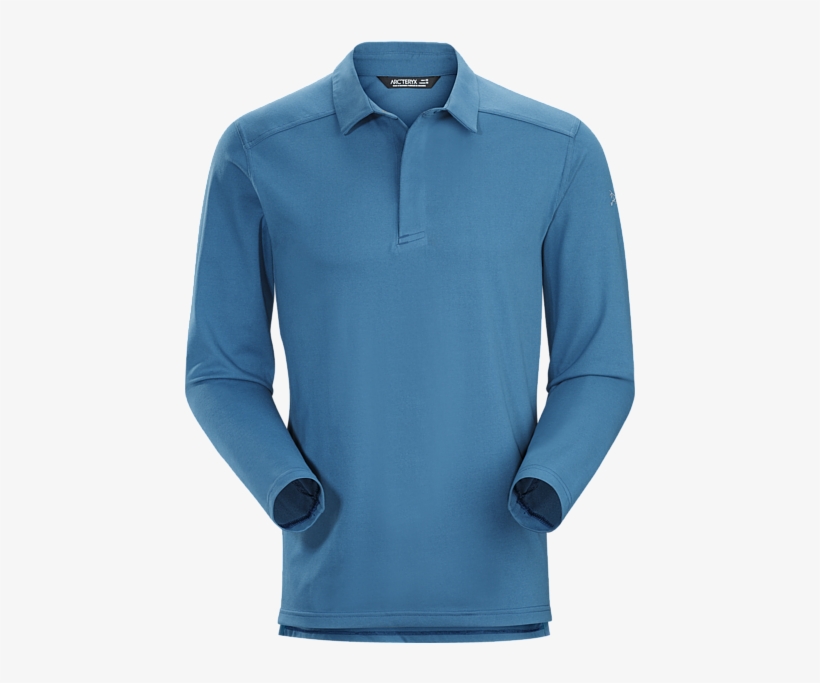 Captive Polo Shirt Ls Men's Light Hecate - Arc'teryx Men's Captive Ls Polo, transparent png download