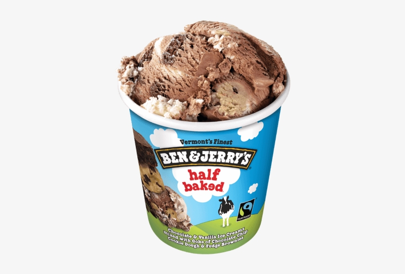 Half Baked® Pint - Half Baked Ben And Jerrys, transparent png download