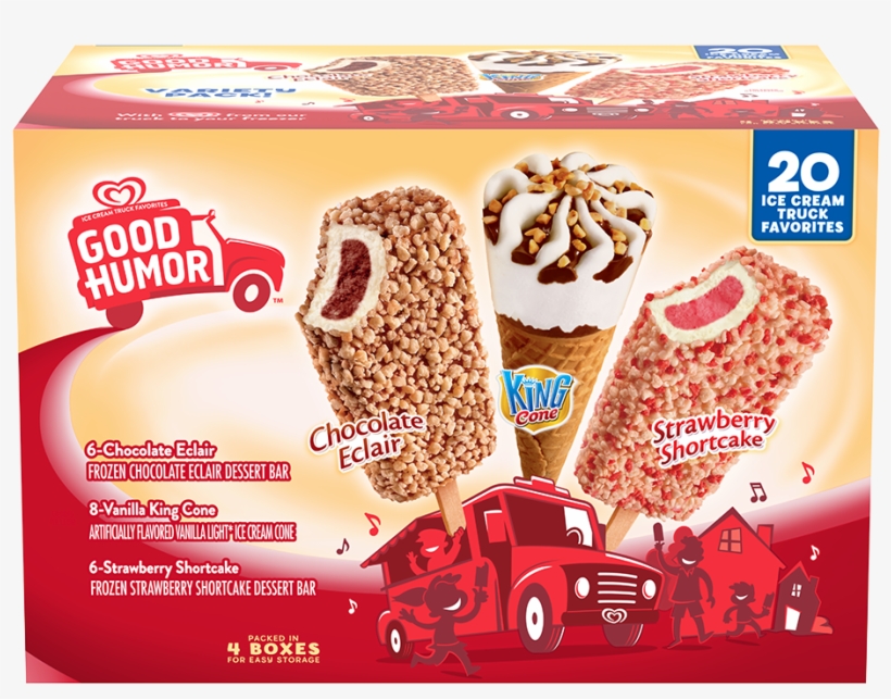 Good Humor Ice Cream, Strawberry Shortcake, King Cone,, transparent png download