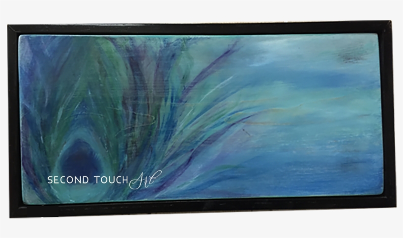 **sold** "peacock Paradise" Hand Stained Colorful Wood - Painting, transparent png download