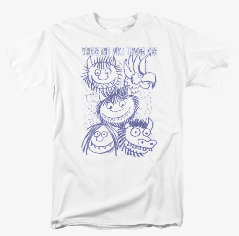 Sketches Where The Wild Things Are T-shirt - かいじゅうたちのいるところ ショルダーバッグ, transparent png download