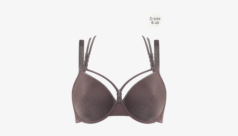 Manjira Plunge Bra In Sparrow - Lingerie Top, transparent png download