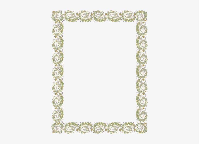 Floral Frame Png - Brown Page Borders, transparent png download