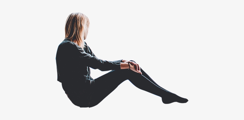 A Woman Seated At The Window With Her Head Turned And - Looking Out The Window Png, transparent png download