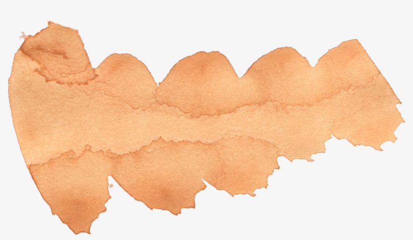 Free Download - Beige Watercolour Brush Stroke, transparent png download