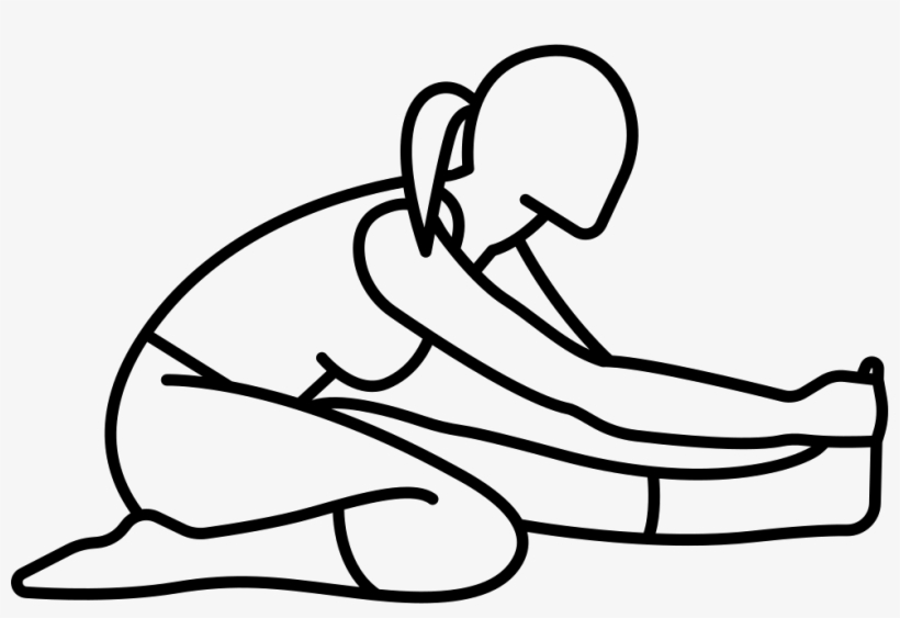 Woman Sitting On The Floor Stretching Left Leg Comments - Sitting, transparent png download