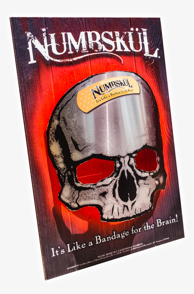 Numbskul Lit Wood Sign - Jpeg, transparent png download