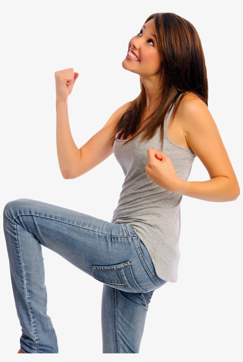Ppl Anat Happy Dancing Jeans Woman Onwhite 66626764 - Woman In Studio, transparent png download