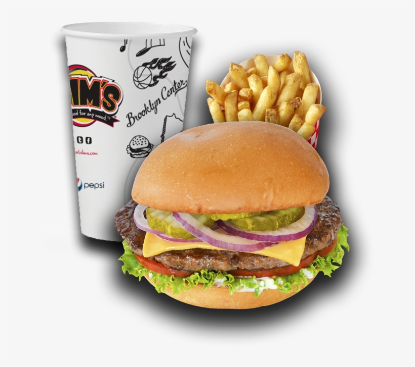 Burger Meal - Cheeseburger, transparent png download