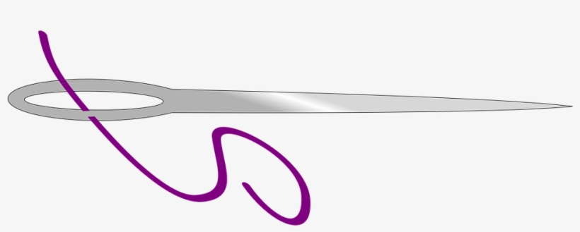 Download For Free Sewing Needle Png In High Resolution - Needle And Purple Thread Png, transparent png download