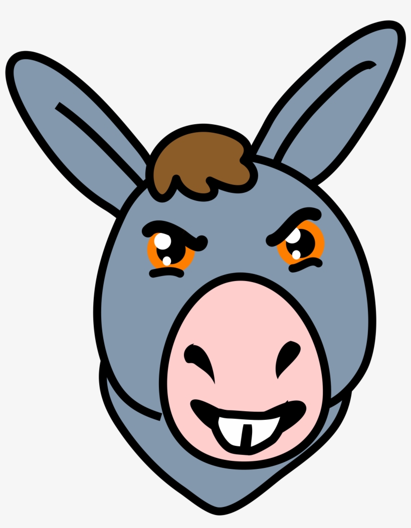 Open - Donkey Face Clipart, transparent png download