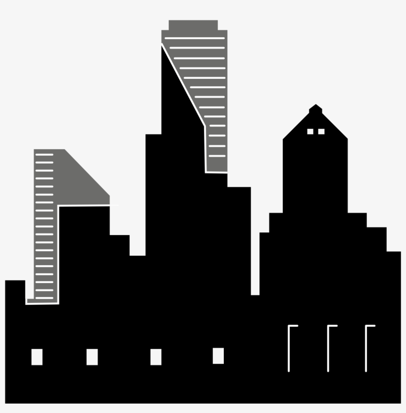 Big Image - Silhouette City Clip Art, transparent png download