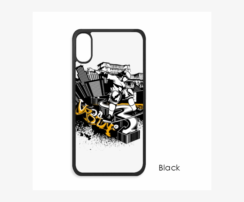 Winter Sport Skiing And City Silhouette For Iphone - Skater Vector, transparent png download
