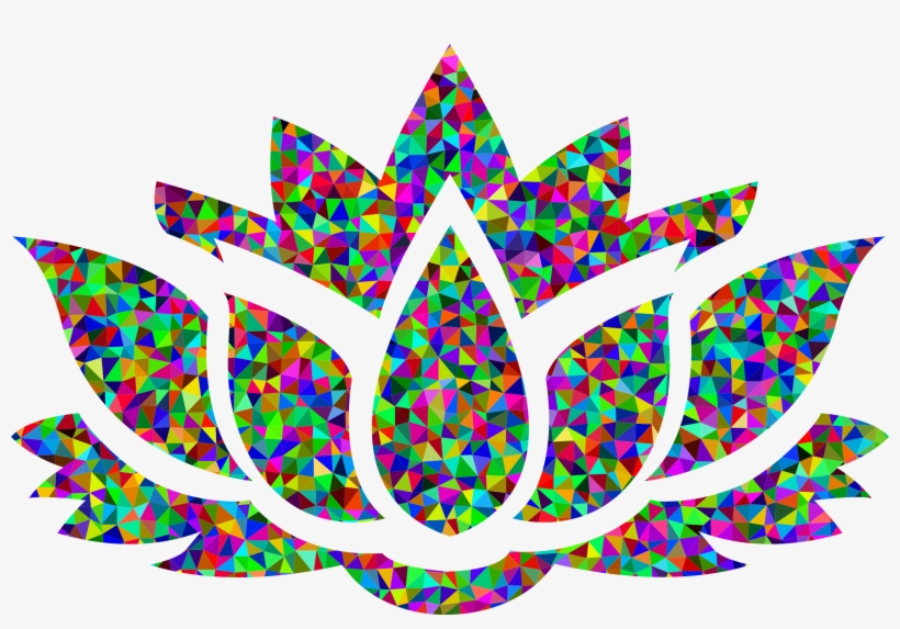 This Free Icons Png Design Of Low Poly Prismatic Lotus, transparent png download