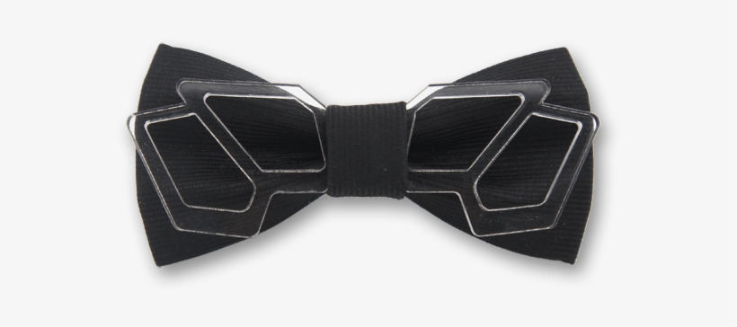 Shadow In Black Transparent Bow Tie - Buckle, transparent png download