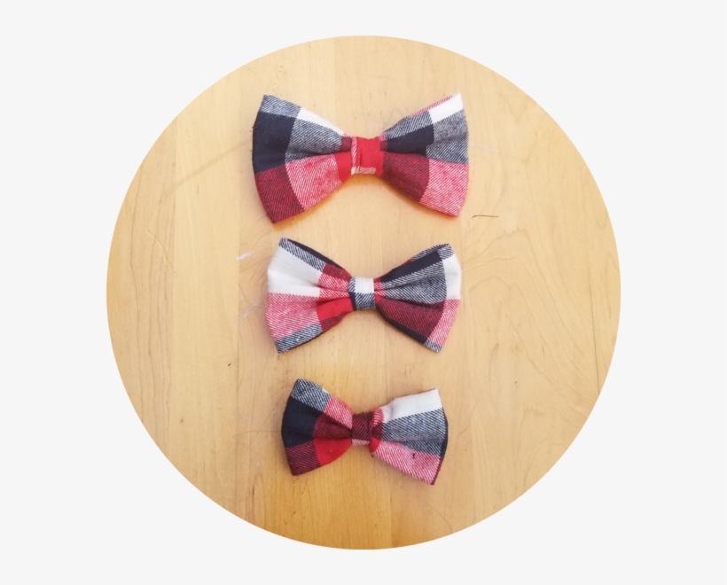Large Checker Red, Blue And White Bow Tie - Tartan, transparent png download