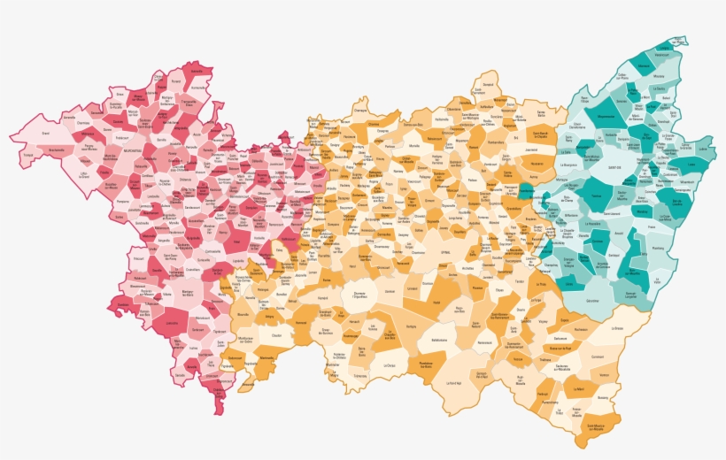 Qualité - Communiste - Carte Des Communes Des Vosges, transparent png download