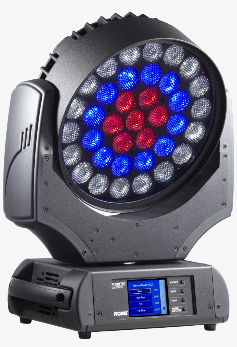 3 Led Rings Control, Rainbow Effects, Tungsten Lamp - Robe Robin 600, transparent png download