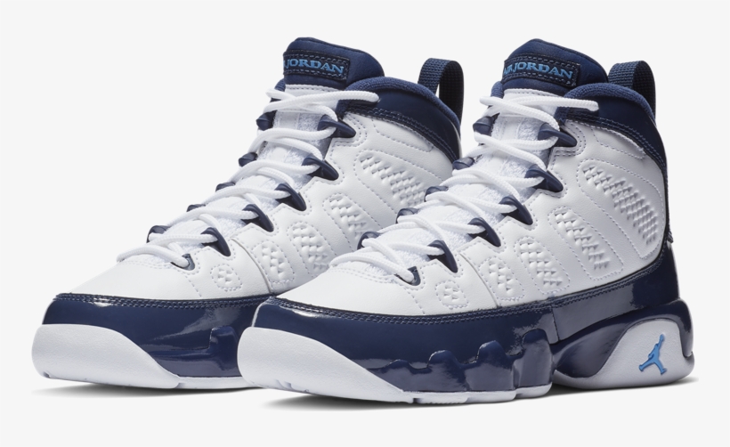 Air Jordan 9 Retro 'midnight Navy' Gs - Jordan 9 Unc 2019, transparent png download