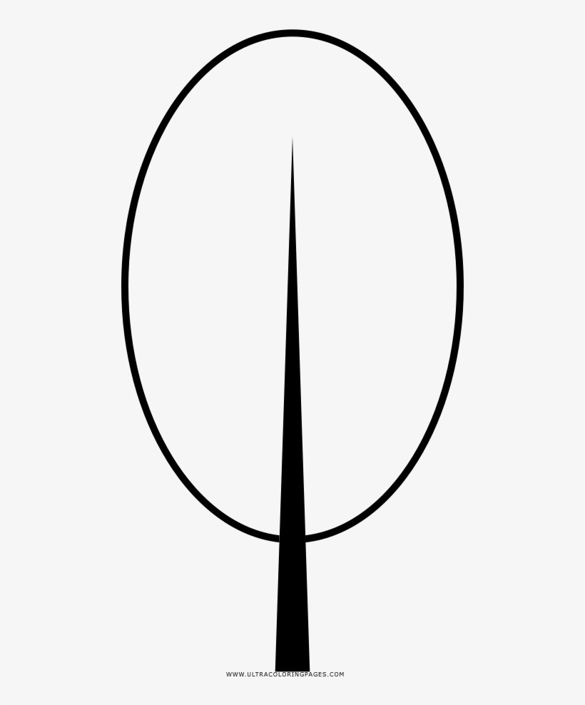 Spring Tree Coloring Page - Circle, transparent png download