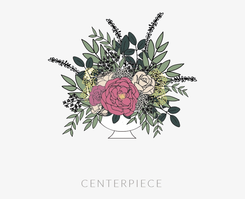 Wedding Menu Pics Words-03 - Bouquet, transparent png download